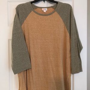LULAROE Randy Baseball Tunic 3X